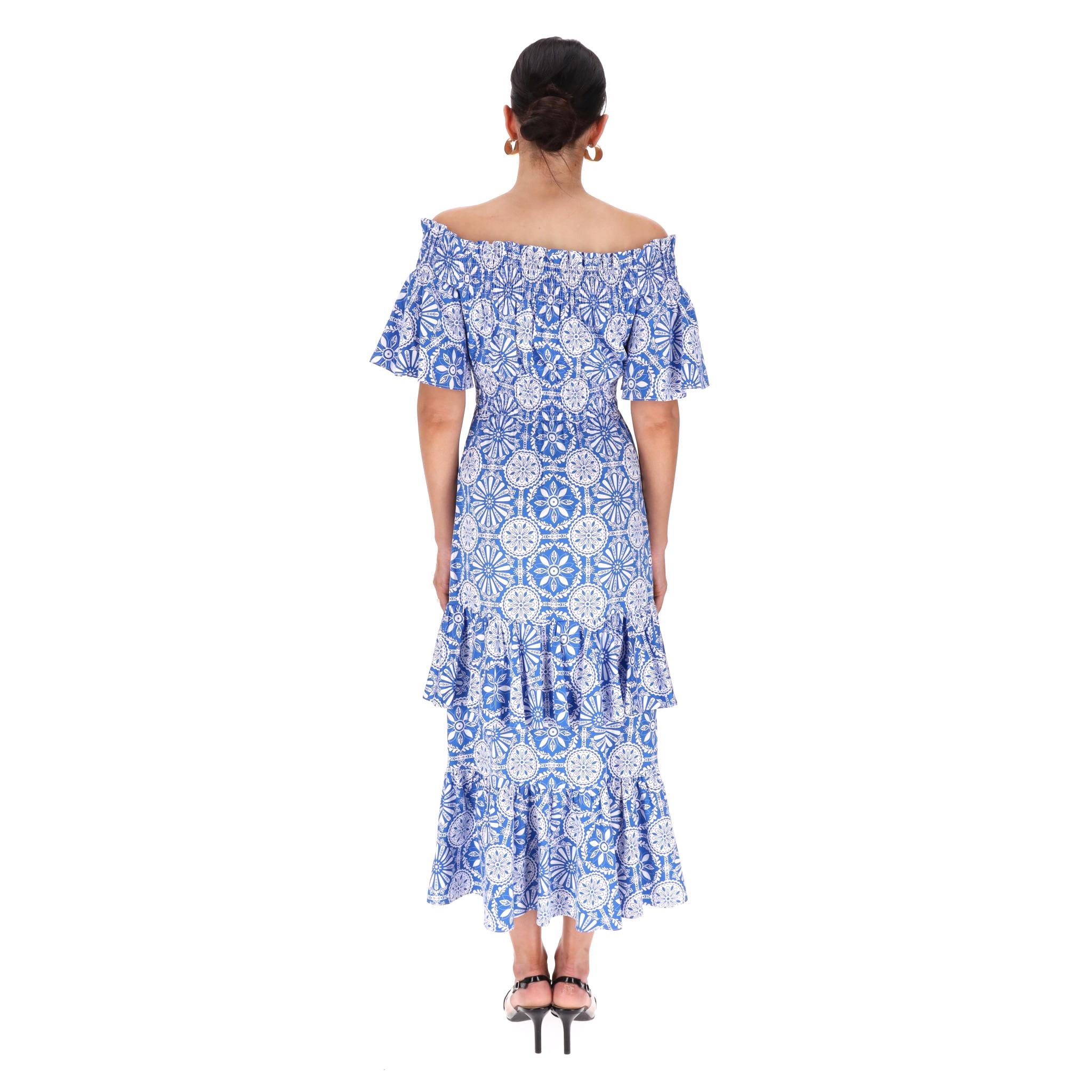 Borgo De Nor - Robe en coton à épaules dénudées Excellent état - En vente à London, GB