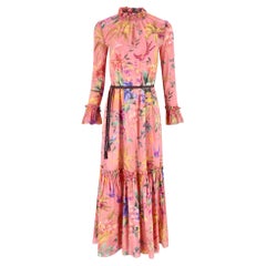 Zimmermann Maxikleid mit Blumenmuster und Rüschen aus Baumwoll-Voile
