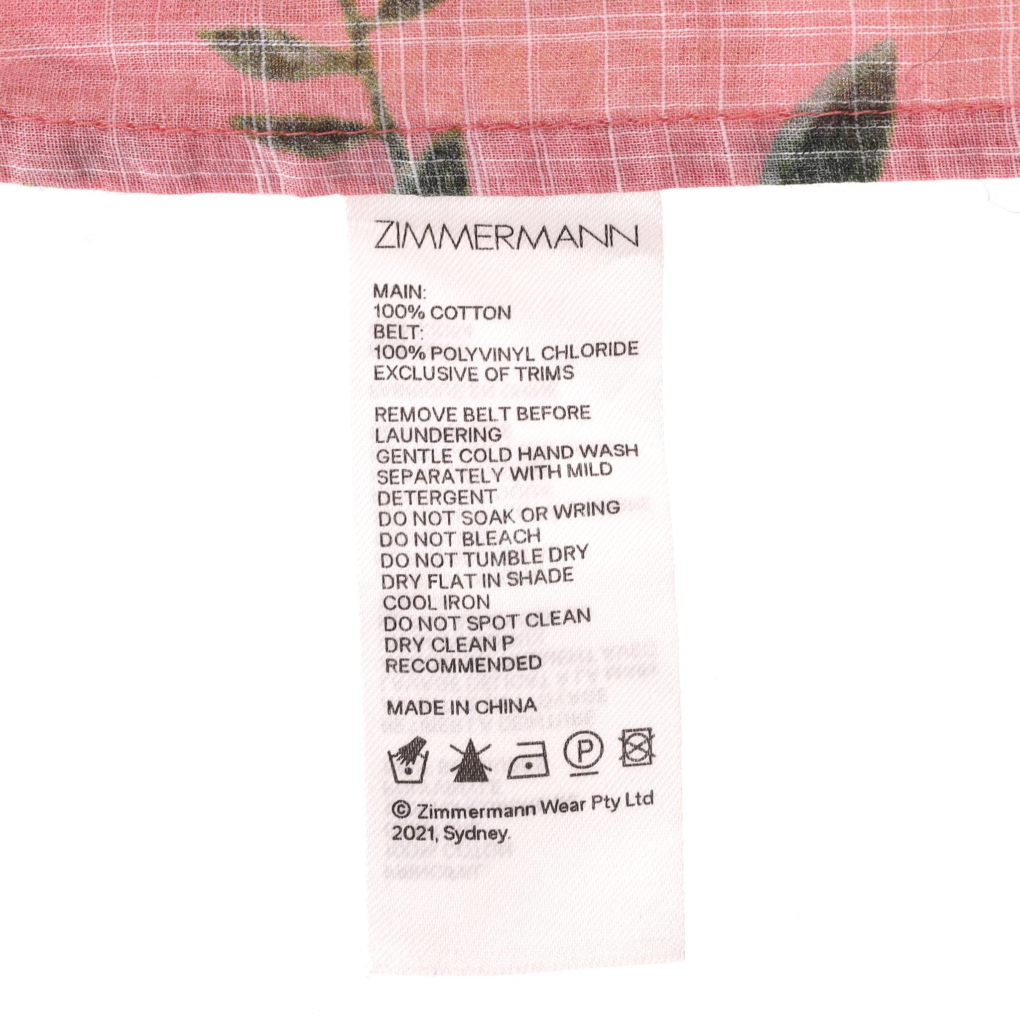 Zimmermann - Robe longue en voile de coton à volants et imprimé floral en vente 2