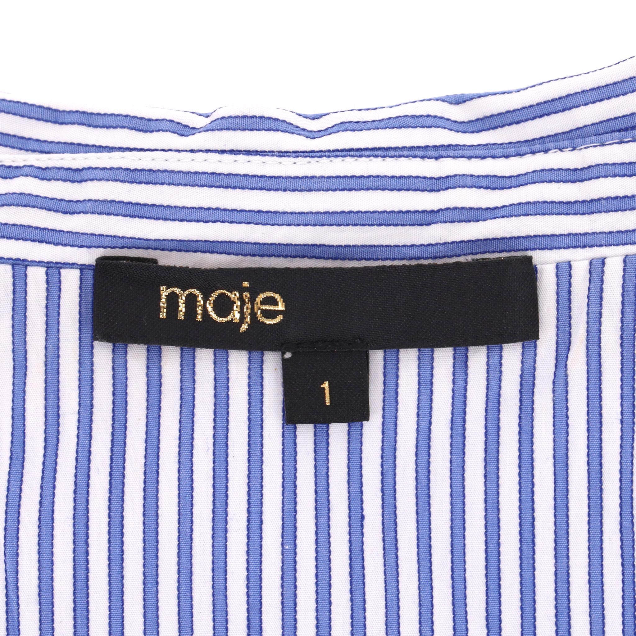 Camicia in cotone a righe di Maje in vendita 1