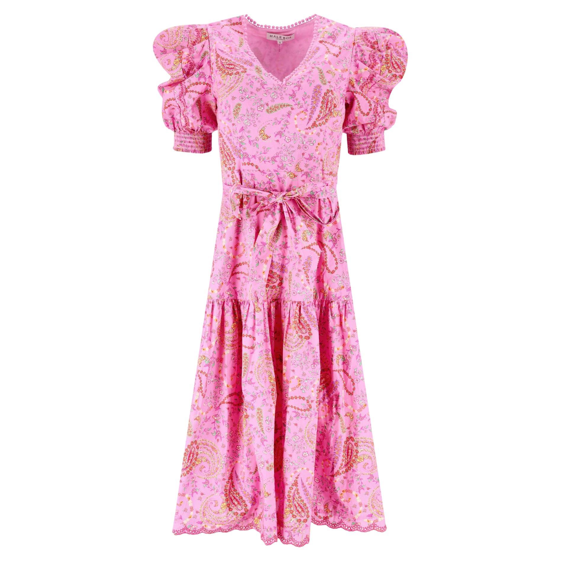 Hale Bob - Robe midi ceinturée en coton à imprimé floral