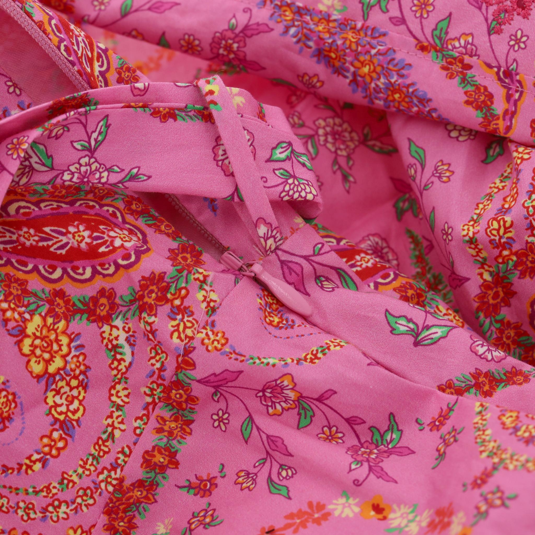 Hale Bob - Robe midi ceinturée en coton à imprimé floral Pour femmes en vente