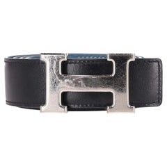 Hermes 'H' Buckle Togo Calfskin Reversible Belt