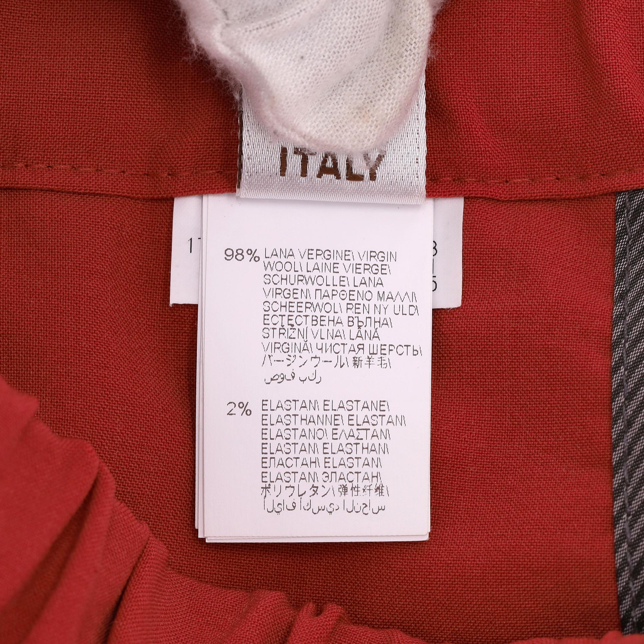 Pantaloni/joggers in lana vergine di Brunello Cucinelli a righe laterali in vendita 3