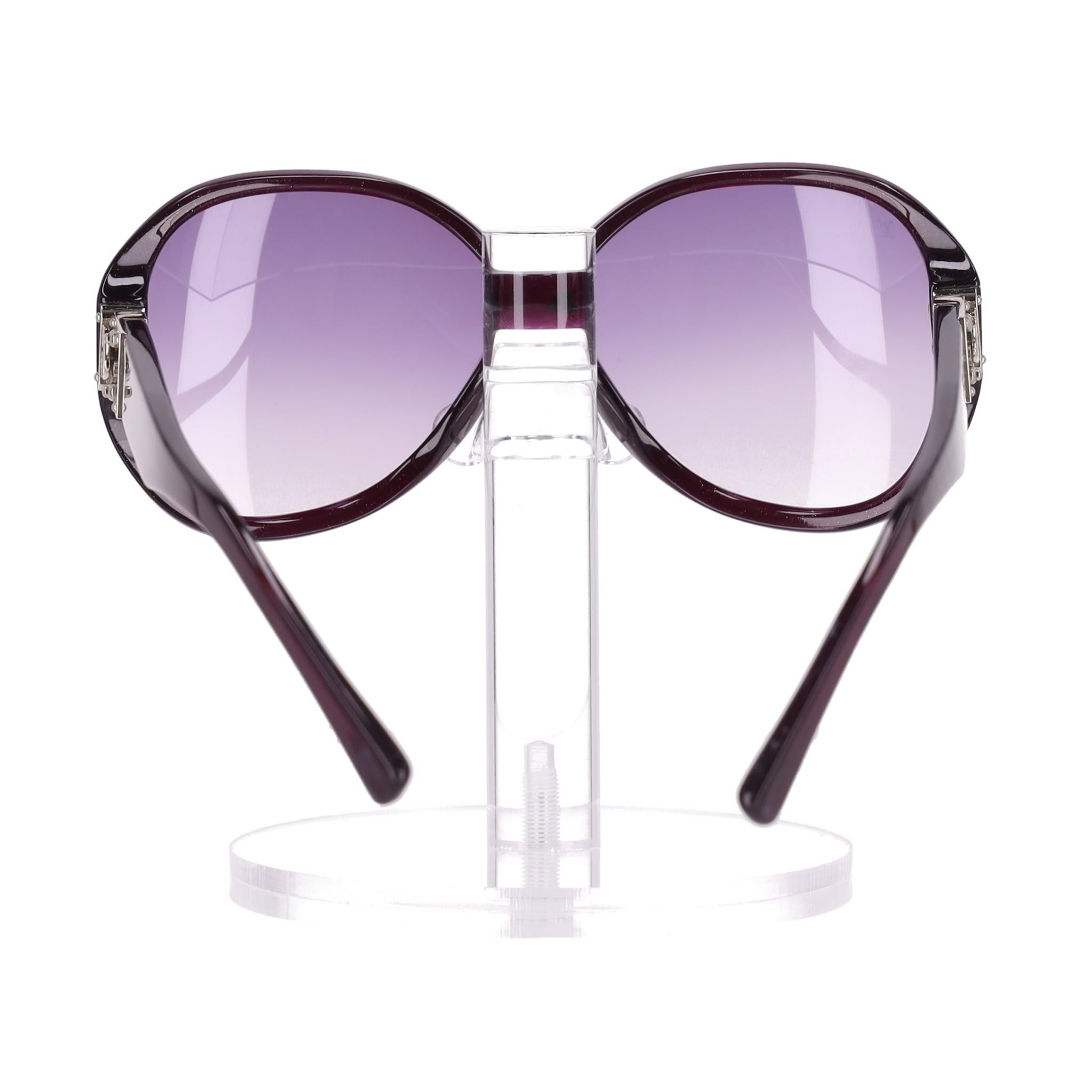 Gafas de sol monograma oversize Louis Vuitton Púrpura en venta