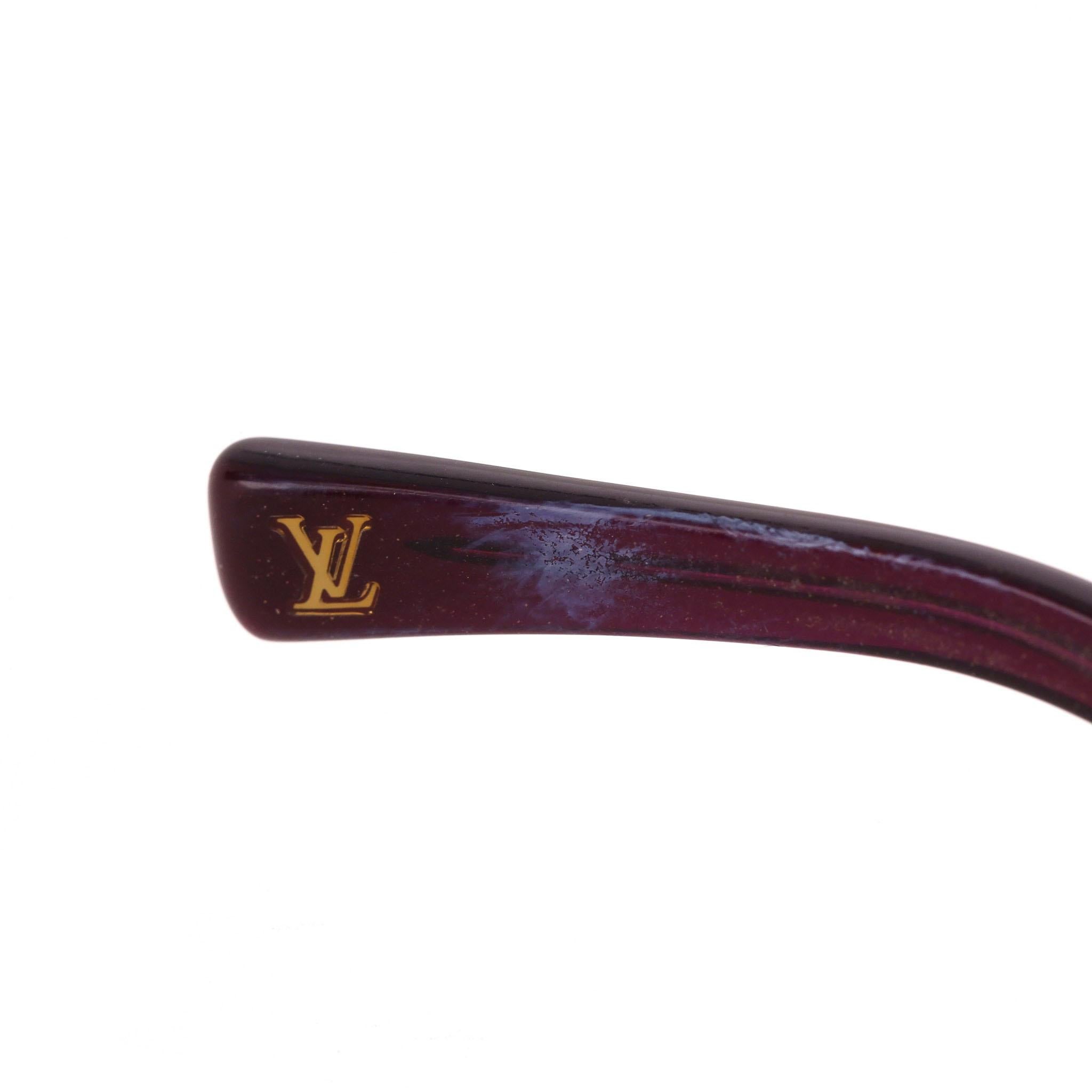 Gafas de sol monograma oversize Louis Vuitton en venta 3