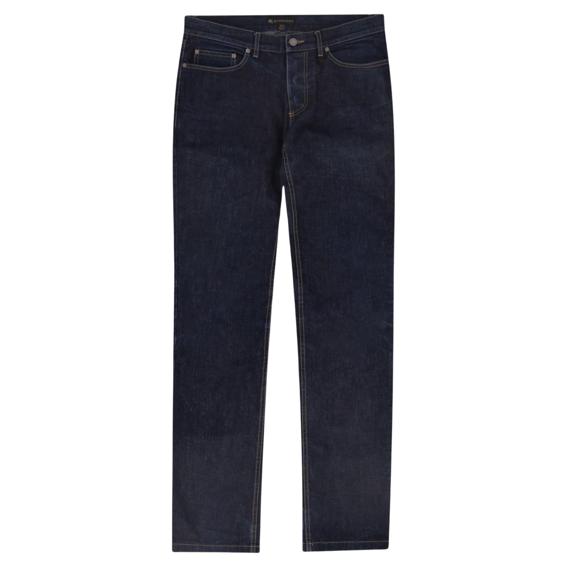 Jeans a gamba tesa in cotone Burberry