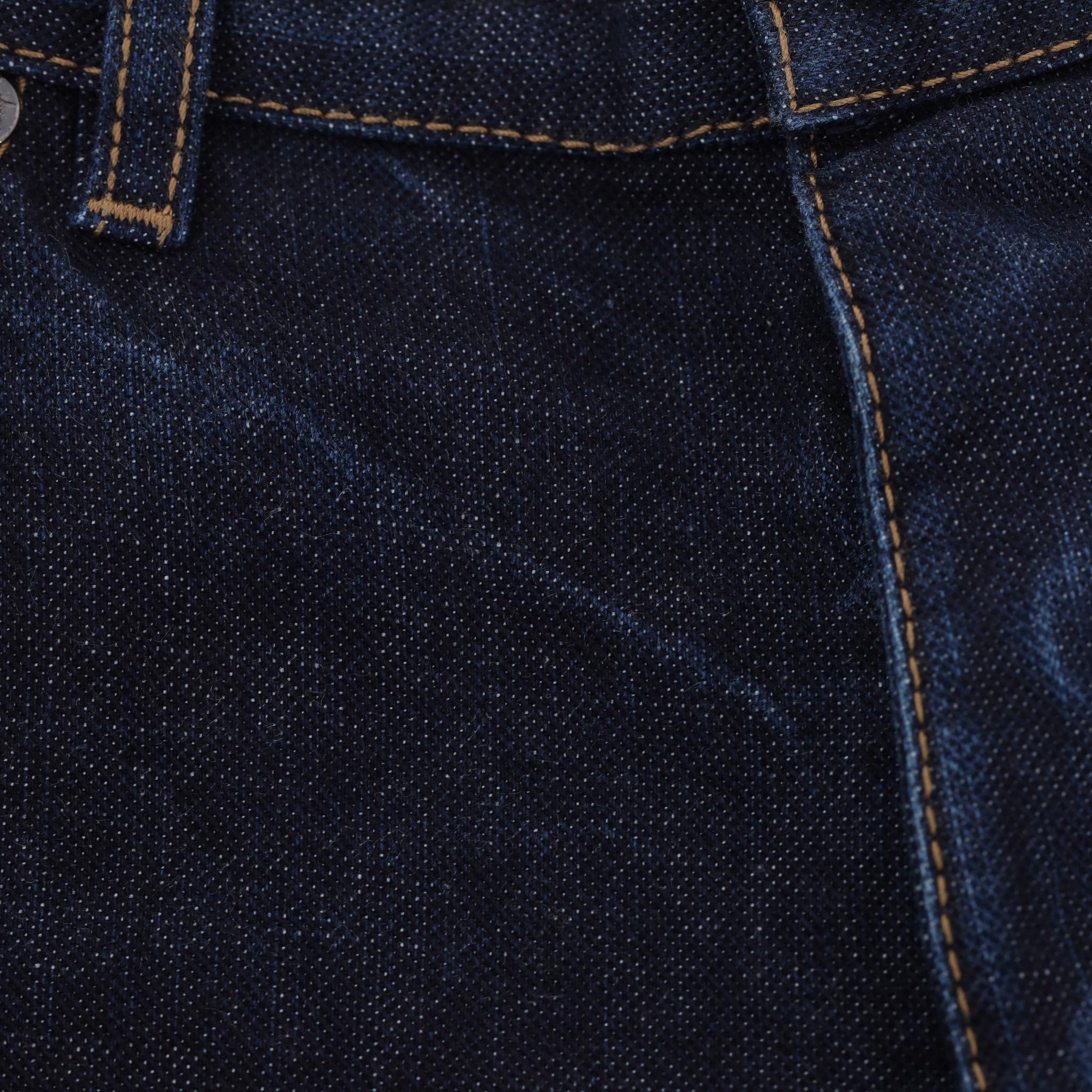 Jeans a gamba tesa in cotone Burberry in vendita 4