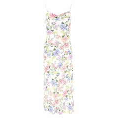 Alice + Olivia Floral Print Side Slit Dress