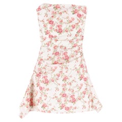 House Of CB Draped Satin Strapless Corset Dress