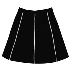 Minifalda de punto con corte en A y costuras en contraste de Sandro