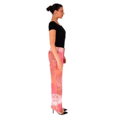 Gucci Floral Print Silk Tailored Pants