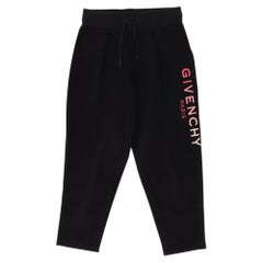 Givenchy Paris Logo Embroidered Cropped Sweatpants