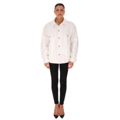 Balenciaga Back Logo Embroidered Denim Jacket