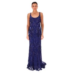 Zuhair Murad Heavy Bead & Sequin Embellished Evening Dress/Gown