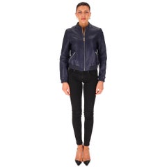 Claudie Pierlot Cynthia Lambskin Leather Bomber Jacket
