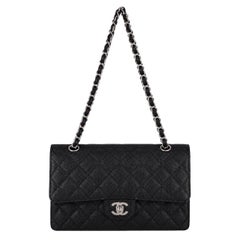 Chanel Classic Double Flap Jumbo Caviar Leather Handbag