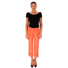 Chloe Silk Tailored Cropped Trousers