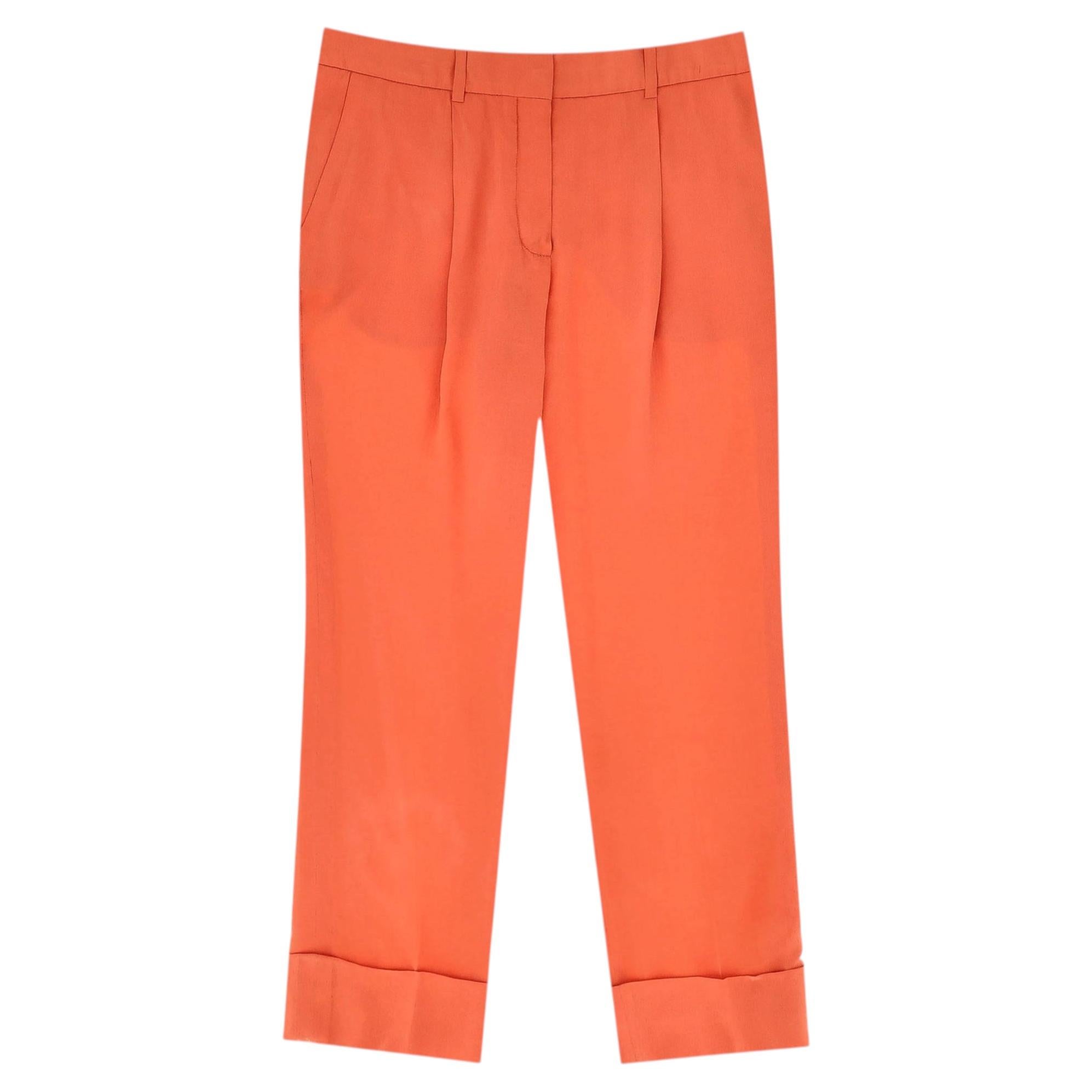 Chloe Silk Tailored Cropped Trousers For Sale