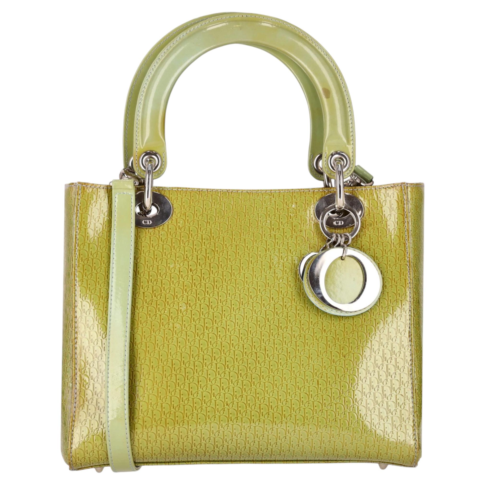 Christian Dior Lady Dior Oblique Monogram Y2K Ledertasche