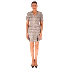 Mini-robe en tweed Maje, coupe trapèze