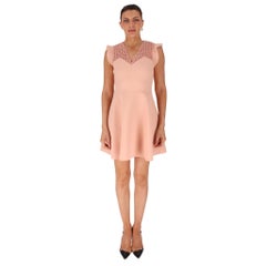 Sandro Minikleid im Fit-&-Flare-Schnitt mit Spitzenverzierung