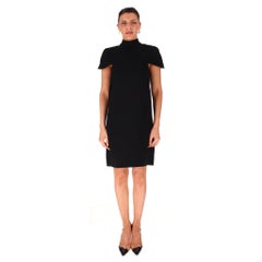 Victoria Beckham Shift Dress With Trailing Scarf Ties To Rear