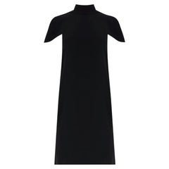 Victoria Beckham Shift Dress With Trailing Scarf Ties To Rear