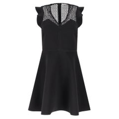 Minivestido ajustado y acampanado con adornos de encaje de Sandro