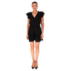 Poupette St Barth Ruffled Cotton Mini Dress