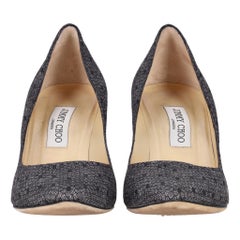 Jimmy Choo Romy 85 Metallic Lace Heels