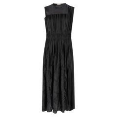Robe mi-longue en satin plissé Bottega Veneta