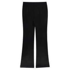 Saint Laurent Wool Tailored Flared Trousers