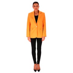 Blazer Maje en coton à simple boutonnage