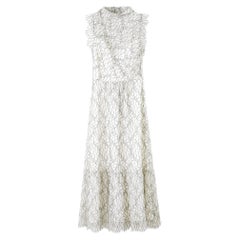 ME+EM Monochrome Lace Midi Dress