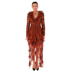 Abito drappeggiato con volant e glitter Zimmermann Kaleidoscope