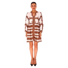 Sandro Linen & Silk Blend Bandana Print Dress