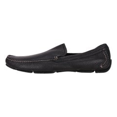 Ferragamo Grained Calfskin Leather Driving Loafers