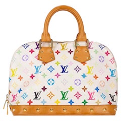 Louis Vuitton x Takashi Murakami Multicolour Monogram Alma Handbag