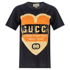 Gucci 'I Know Everything About Love' Sequin Heart T-Shirt