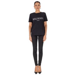 Balmain Crest Medallion Button Detailed Logo T-Shirt