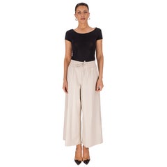 Pantaloni corti a gamba larga in ecopelle Max Mara da weekend