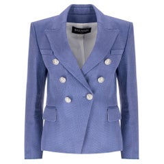 Balmain Double-Breasted Textured Blazer