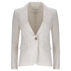 Veronica Beard Linen Blend Single-Breasted Jacket