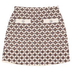 Minifalda de jacquard con estampado geométrico de Maje