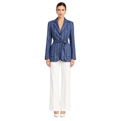 Giacca a righe in misto lino e cotone di Polo Ralph Lauren