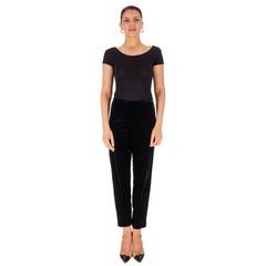 Red Valentino Velvet Trousers With Zipped Cuffs
