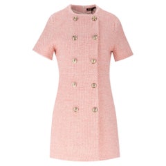 Minivestido de tweed con doble botonadura de Maje