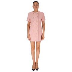 Minivestido de tweed con doble botonadura de Maje