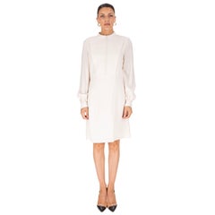Chloe Buttoned Cady A-Line Dress